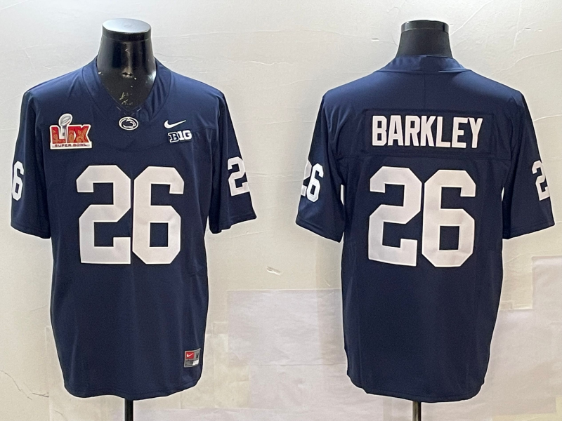 Men Philadelphia Eagles 26 Barkley blue 2025 Nike NFL jersey style 1